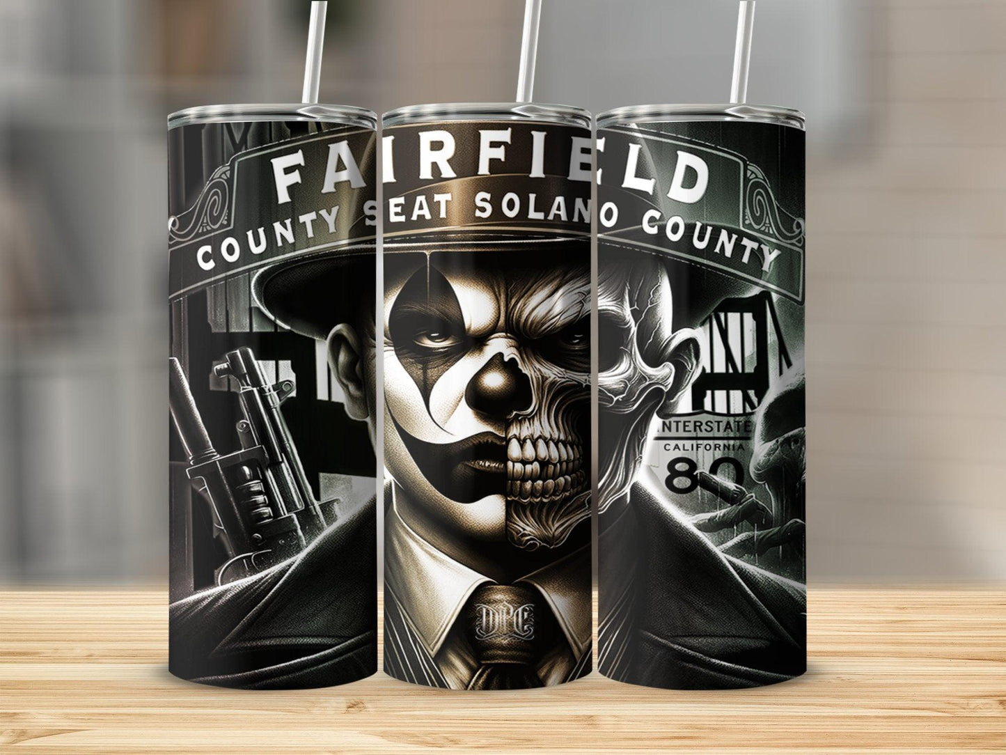 Deadpan Couture 20 oz. Stainless Steel Skinny Tumbler – Fairfield 707 - Deadpan Couture