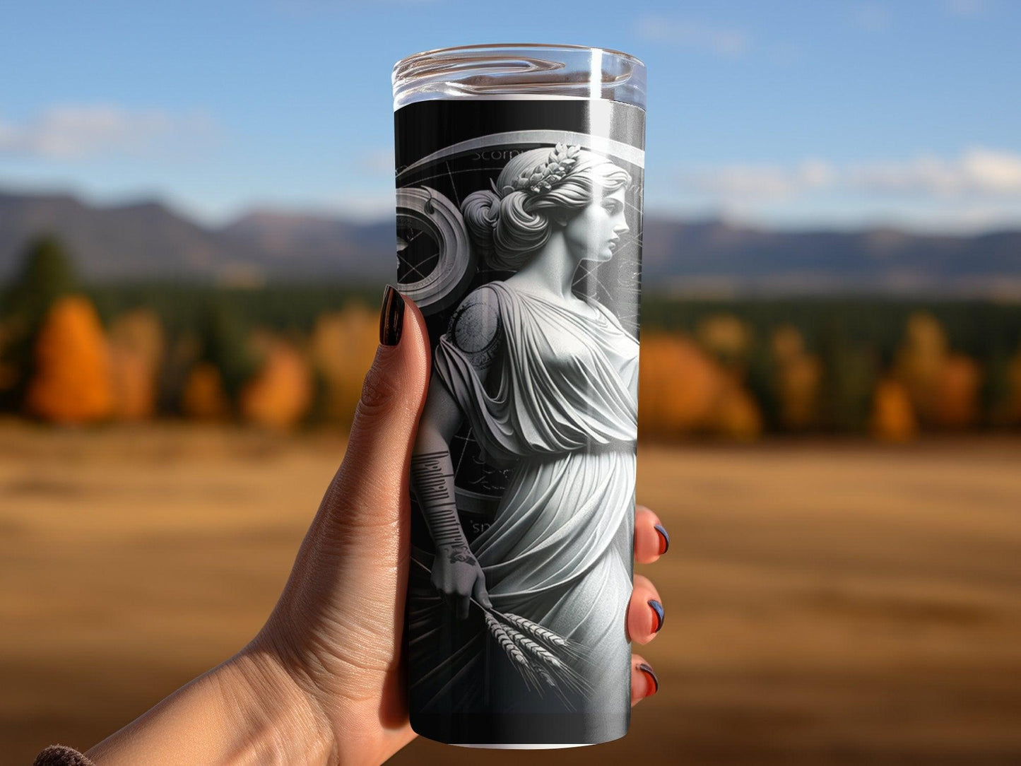 Deadpan Couture 20 oz. Stainless Steel Skinny Tumbler – Virgo Edition - Deadpan Couture