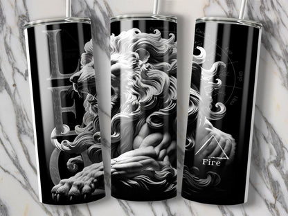 Deadpan Couture 20 oz. Stainless Steel Skinny Tumbler – Leo Edition - Deadpan Couture 