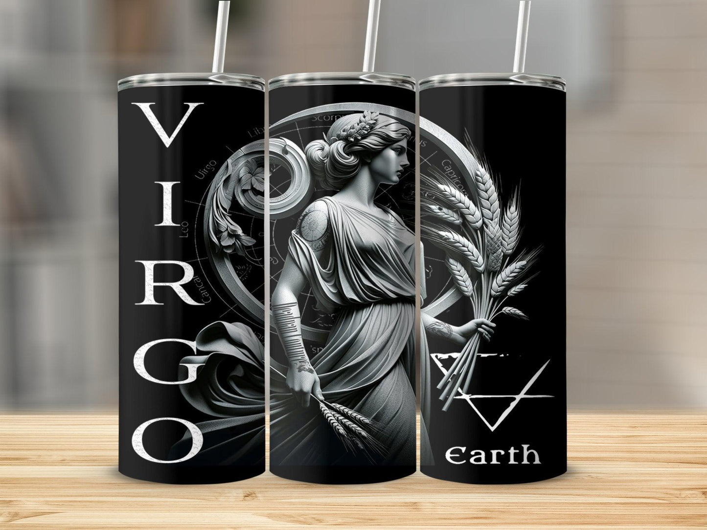 Deadpan Couture 20 oz. Stainless Steel Skinny Tumbler – Virgo Edition - Deadpan Couture 