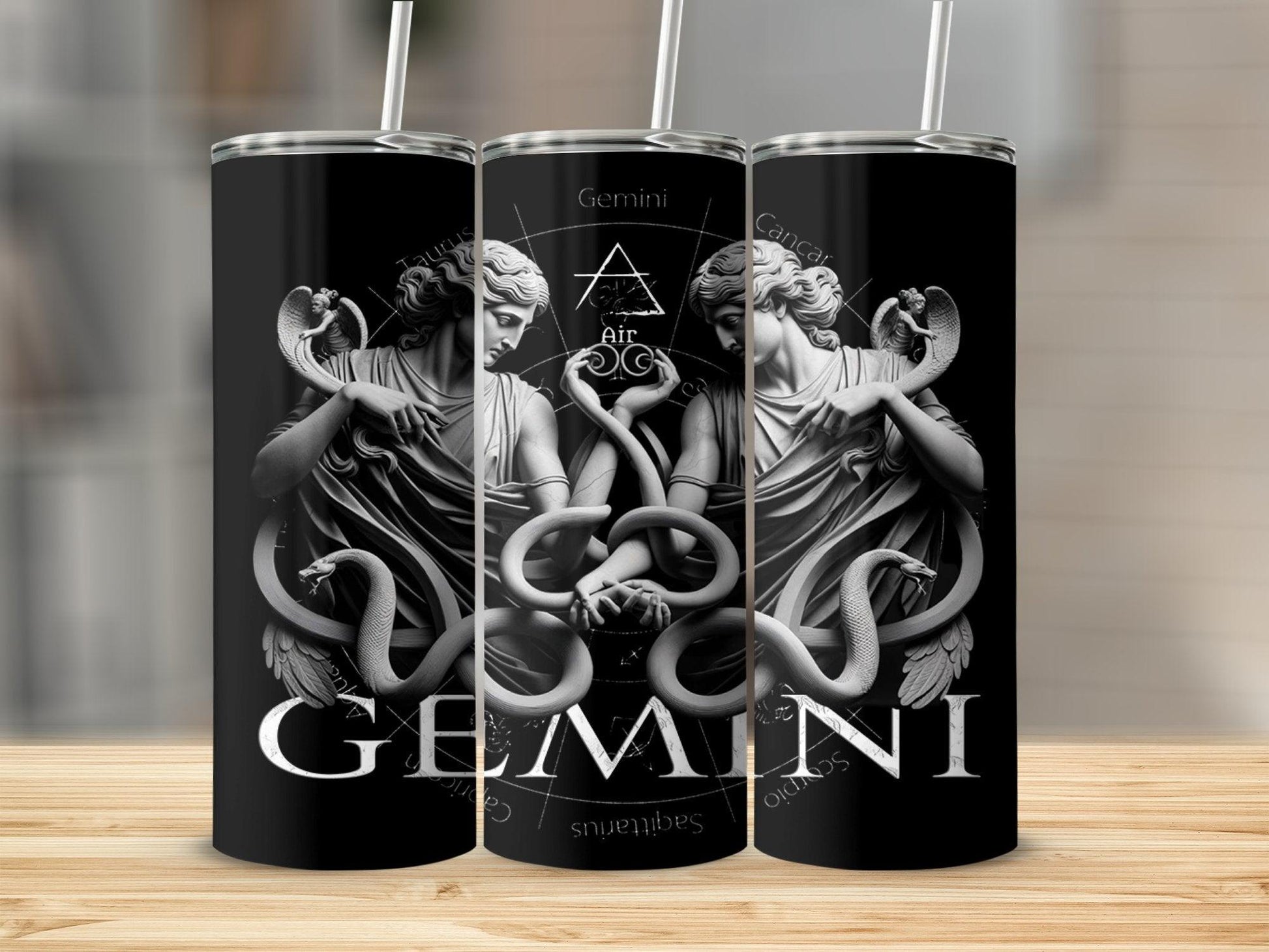 Deadpan Couture 20 oz. Stainless Steel Skinny Tumbler – Gemini Edition - Deadpan Couture 