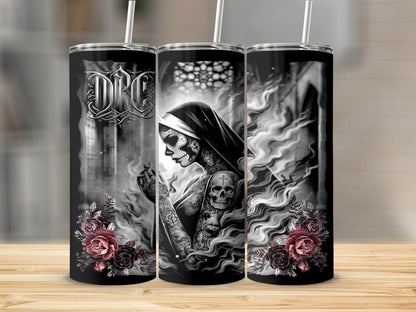 Deadpan Couture 20 oz. Stainless Steel Skinny Tumbler – Nunoir Edition - Deadpan Couture 