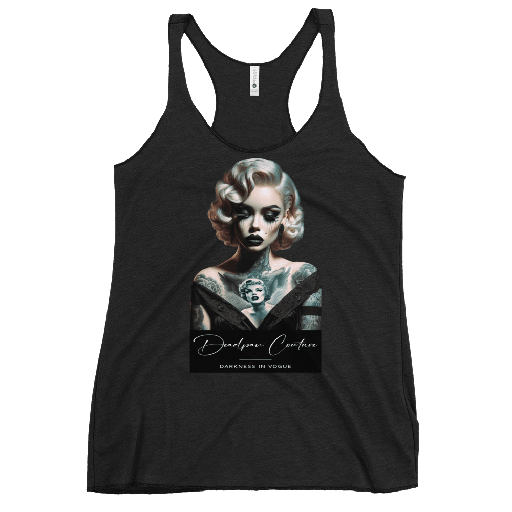 Deadpan Couture "Marilyn Morose" Women's Racerback Tank Top